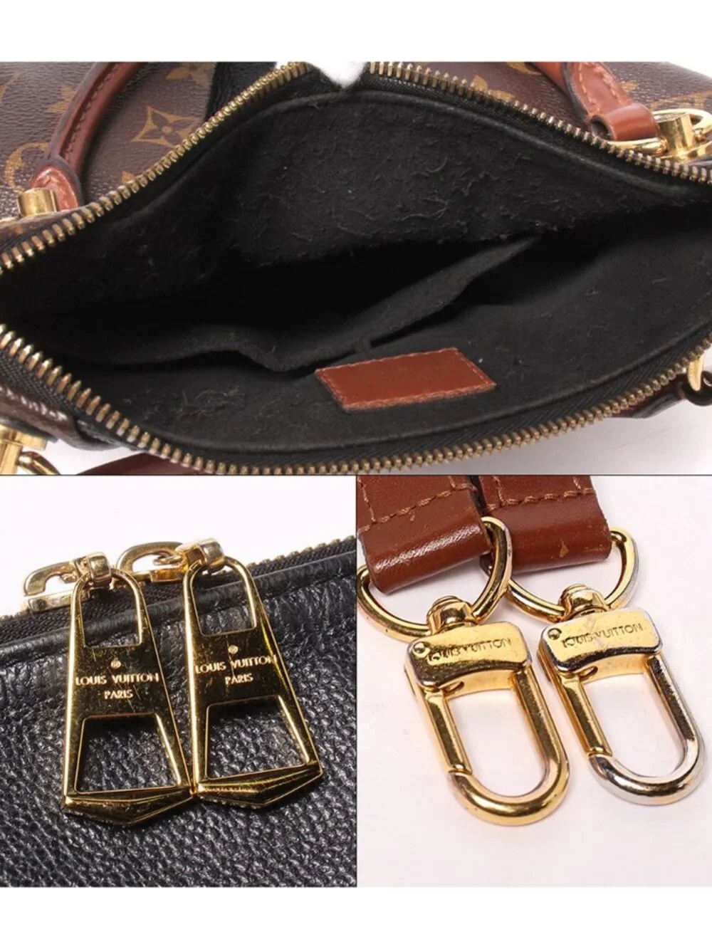 Louis Vuitton 2-Way Shoulder Bag Strap Crossbody Tote BB Monogram